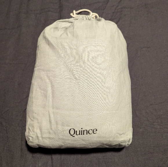 NWOT Quince European Linen Duvet Cover Set - Mist - Picture 5 of 6